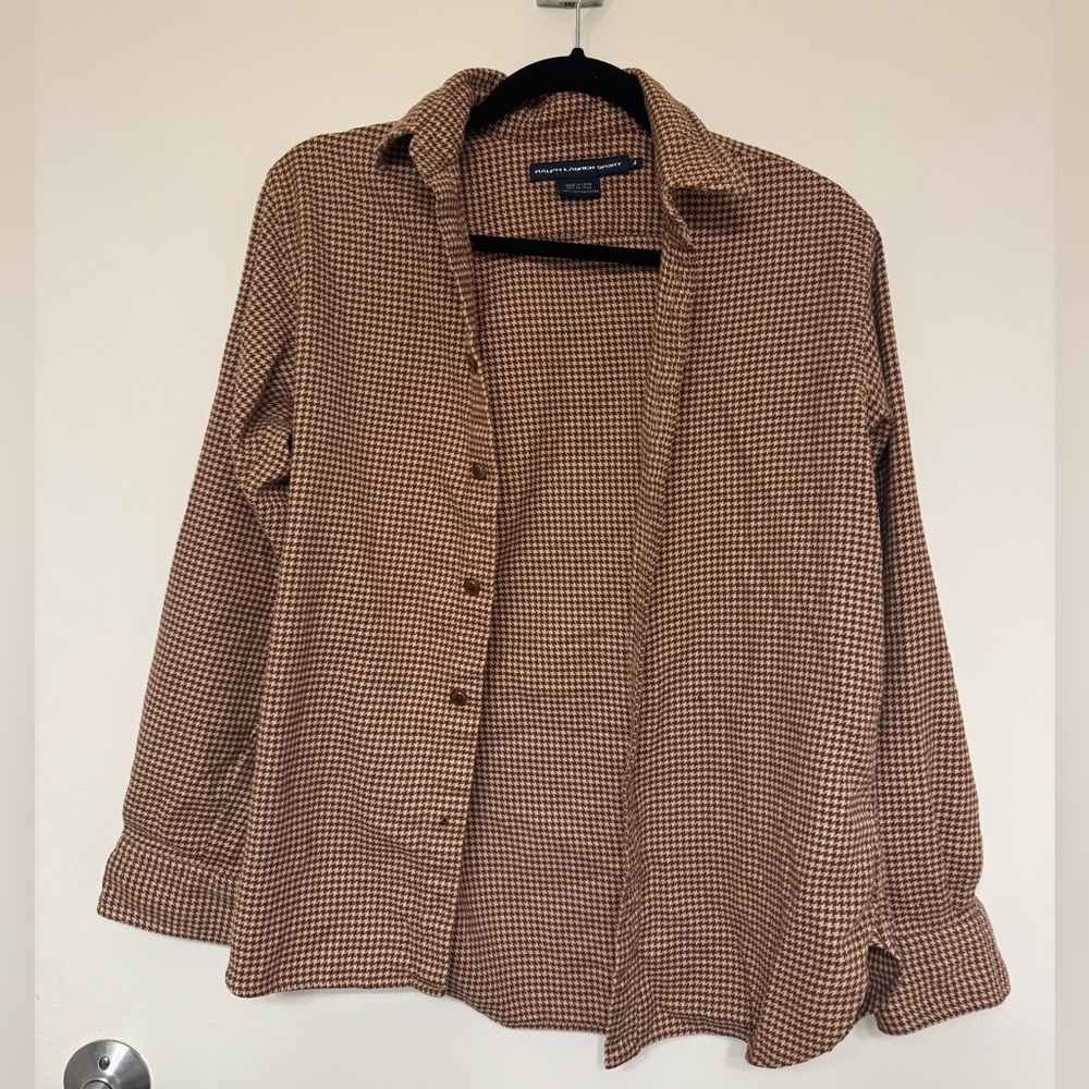 Ralph Lauren Tan Checkered Shirt